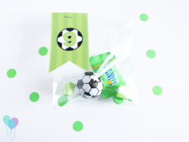 Voetbal traktatie stickers labels