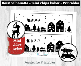 Kerst Mini Pringles Wikkels en Toppers