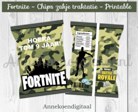 Fortnite chips traktatie zakje