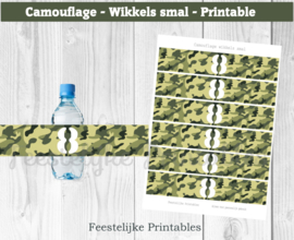 Camouflage Wikkels smal cijfer