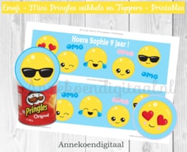 Emoji Mini Pringles Wikkels