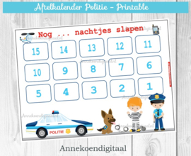 Aftelkalender Politie