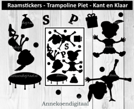 Raamsticker Trampoline Piet