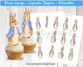Pieter Konijn cupcake Toppers
