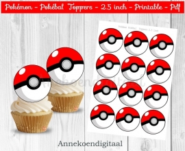 Pokemon Pokebal Toppers 2.5 inch