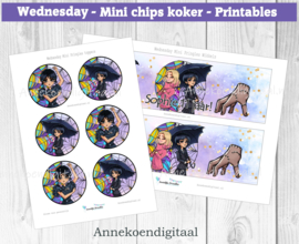 Wednesday Mini Pringles Wikkels en Toppers