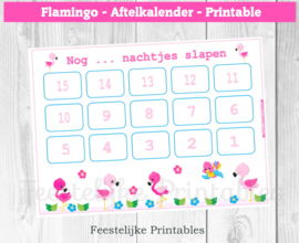 Aftelkalender Flamingo