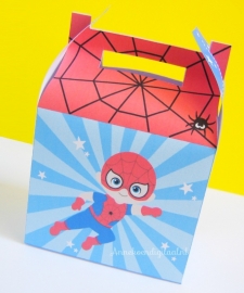 Superheld Spiderman traktatie doosje