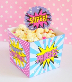Superheld Meisje traktatie snack box