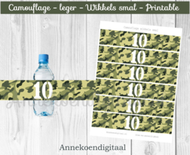 Camouflage Wikkels smal cijfer