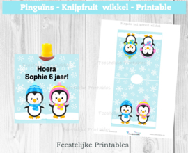 Pinguins knijpfruit wikkels