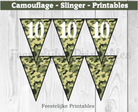 Camouflage Cijfer Slinger