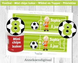 Voetbal Mini Pringles Wikkels Meisje