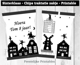 Sinterklaas chips traktatie zakje