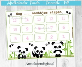 Aftelkalender Panda