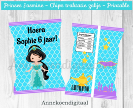 Prinses Jasmine chips traktatie zakje