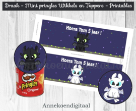 Hoe tem je een draak mini pringles wikkels en toppers