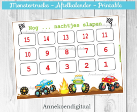 Aftelkalender Monstertrucks