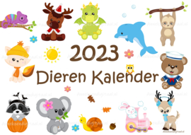 2023 kalender Serie Dieren