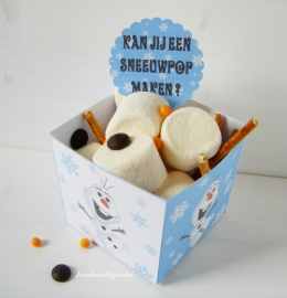 Frozen Olaf traktatie snack box