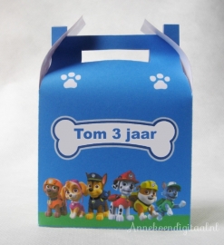 Paw Patrol traktatie doosje