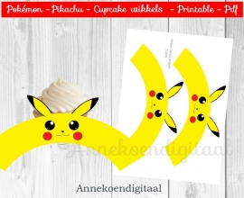 Pokémon Pikachu cupcake wikkels