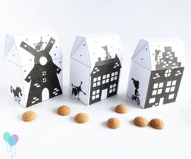 Sinterklaas traktatie huisjes