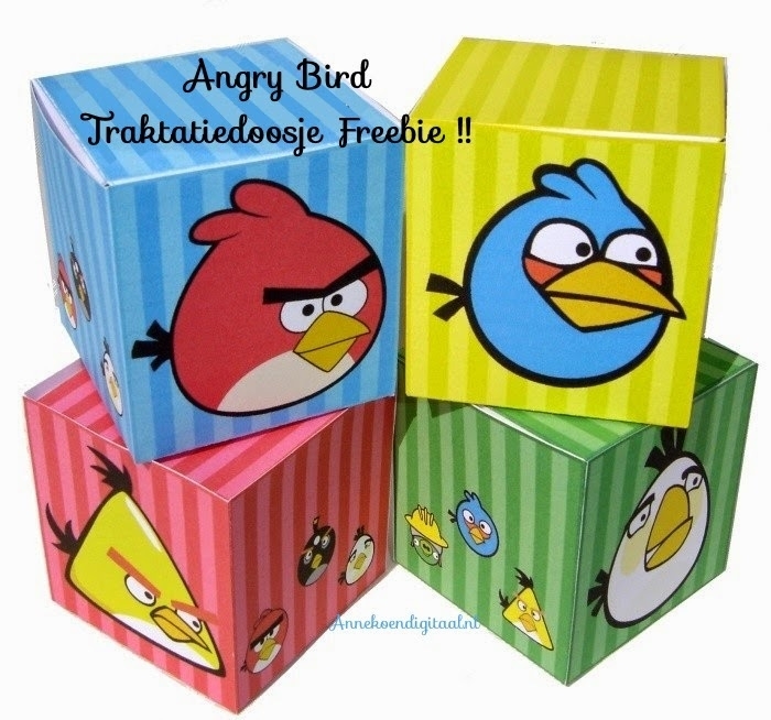 Ongebruikt Angry Birds Traktatie doosjes | Gratis Freebie | Annekoendigitaal HP-71