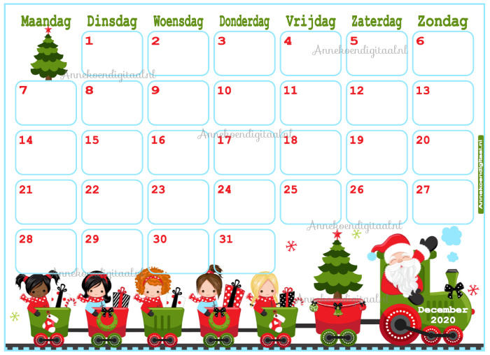  December  2022 kalender  serie Meisjes Meisjes Kalender  