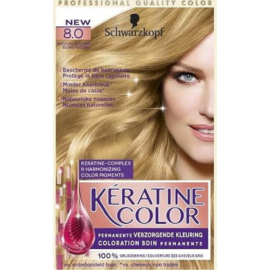 SCHWARZKOPF KÉRATINE COLOR 8.0 NATUURLIJK BLOND