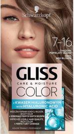 Schwarzkopf Gliss Color 7-16 Cool Ash Blond