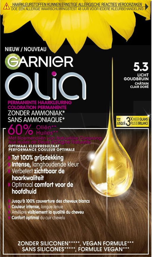 GARIER OLIA 5.3 licht goudbruin / goldbraun 
