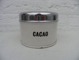Wit cocao blik met deksel van Brabantia