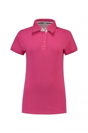 POLO  ELASTHAN FUCHSIA-WHITE