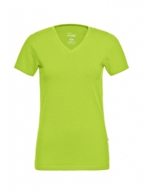 T-SHIRT V-NECK LIME