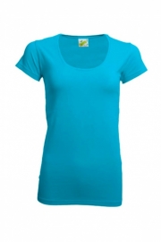 T-SHIRT R-NECK TURQUOISE