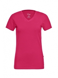 T-SHIRT V-NECK FUCHSIA