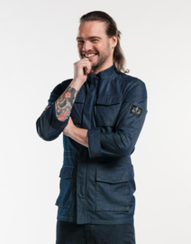Buis Parka Blue Denim Stretch