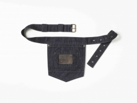 Bediening denim look