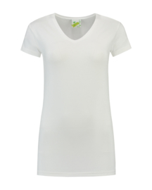 L&S T-shirt dames V-hals