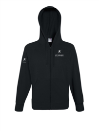 PREMIUM HOODED SWEATJACKET MET RITS HEREN HSIS