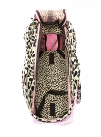 Patant Pink leopard Honden draagtas