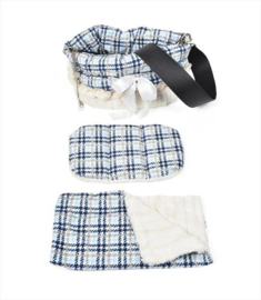 Pet Flys Snuggle Bug Blue Plaid