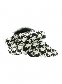 Houndstooth Pet zwart