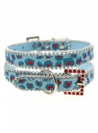 Cool Blue bling bling Halsband