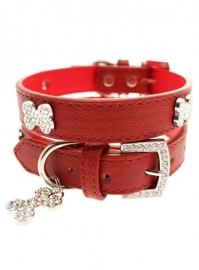 Red Diamant Bone Halsband met Lijn