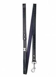 Blue Crocodile Diamant Bone Halsband met Lijn