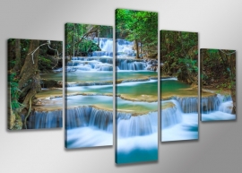 Schilderij Natuur Waterval XXL