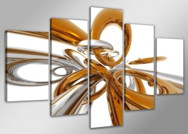 Abstract Goud Zilver