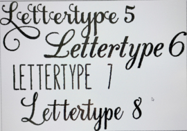 Lettertypes 5 t/m 8